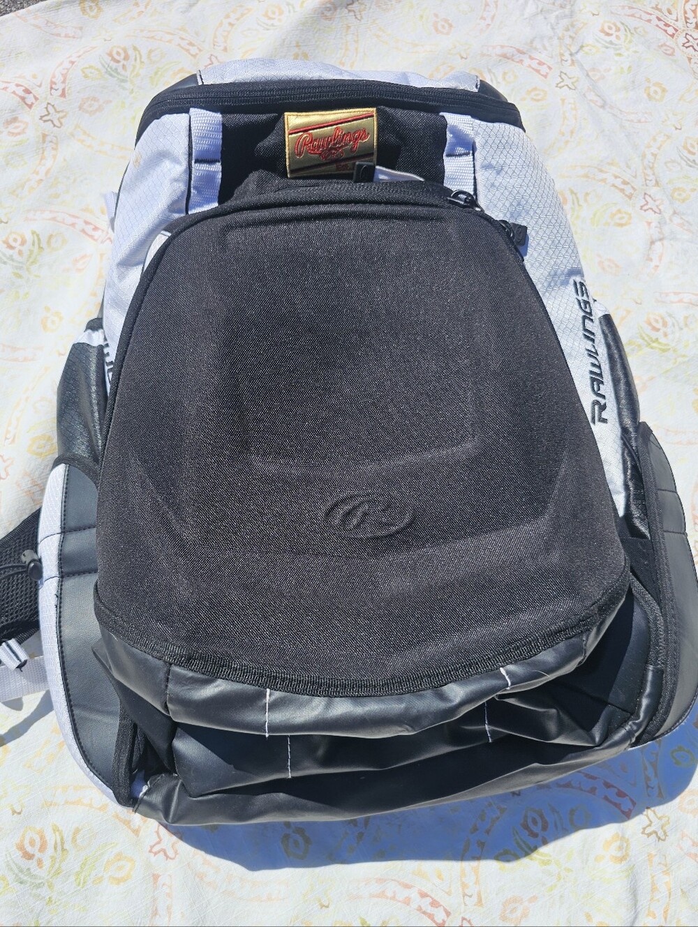 Rawlings Players Series Baseball Softball Equipment Backpack Bat Gear Bag Black